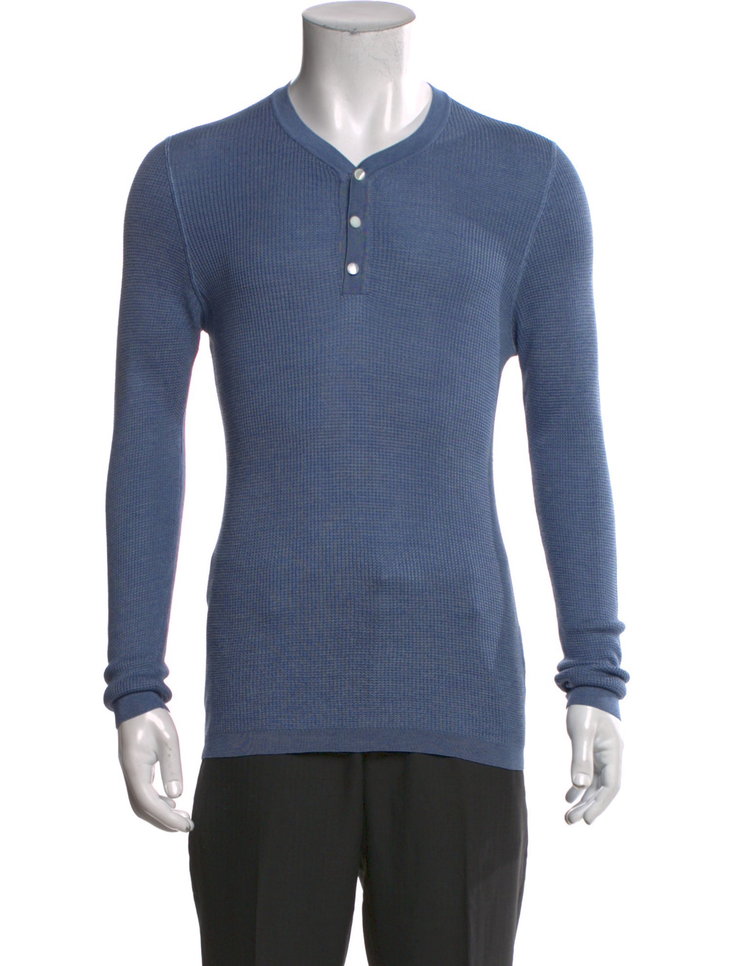 Marc Jacobs Silk Crew Neck Henley