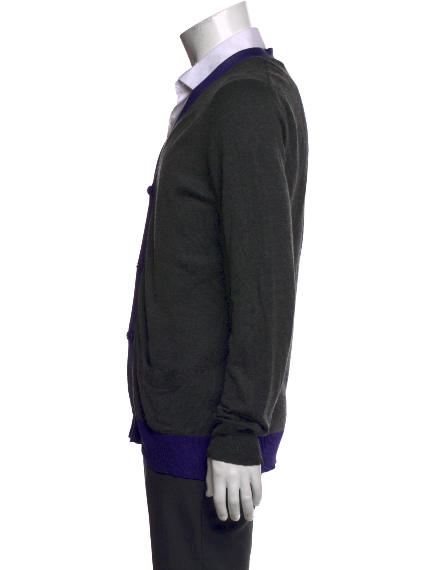 Marc Jacobs Silk Colorblock Pattern Cardigan