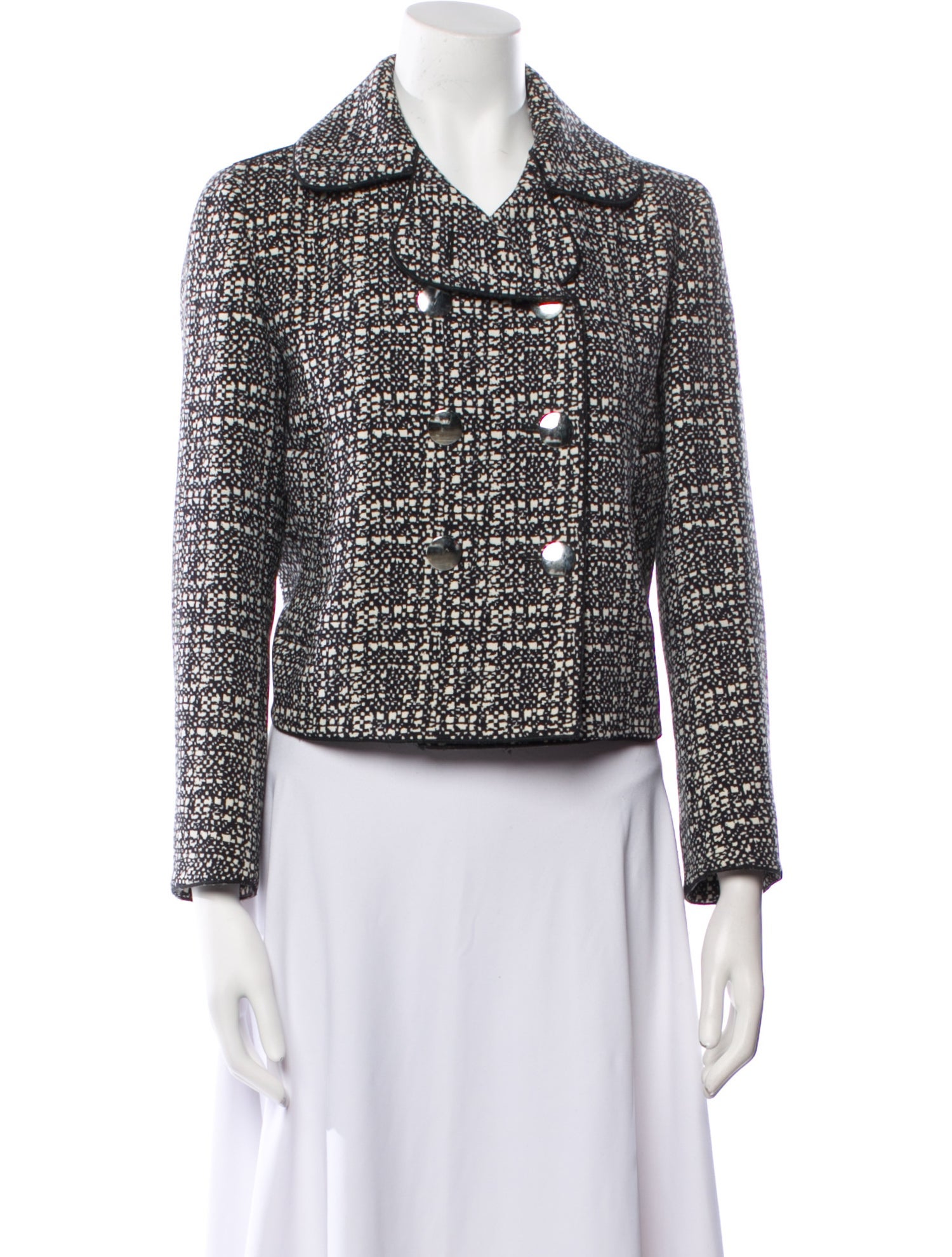 Marc Jacobs Virgin Wool Tweed Pattern Evening Jacket