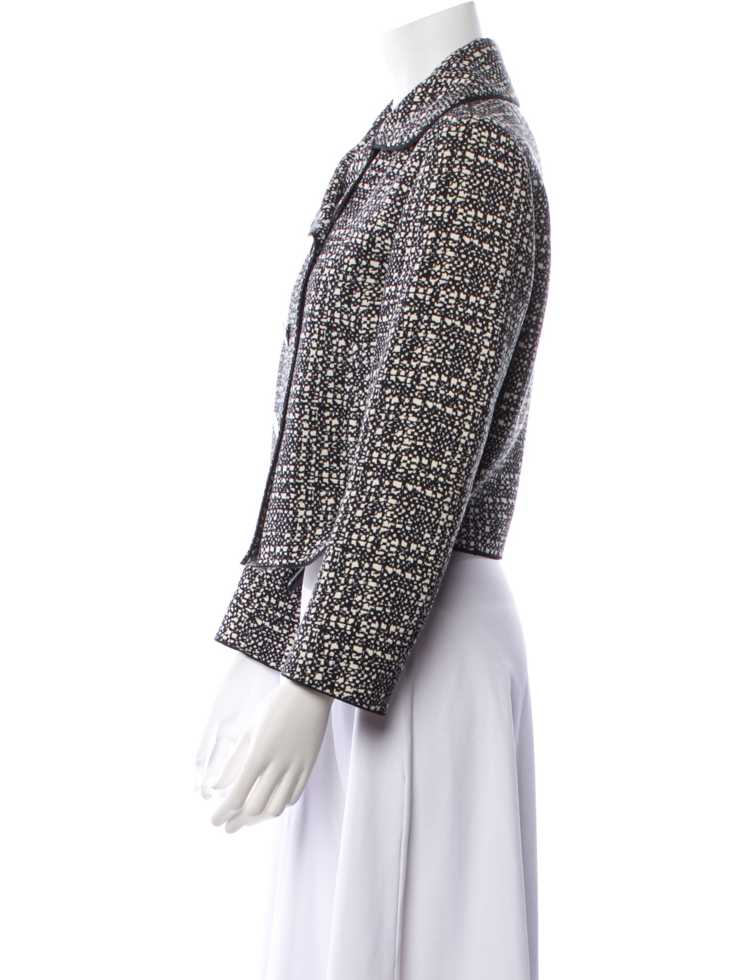 Marc Jacobs Virgin Wool Tweed Pattern Evening Jacket