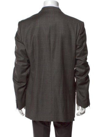 Marc Jacobs Virgin Wool Plaid Print Blazer