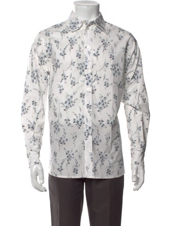 Marc Jacobs Floral Print Long Sleeve Dress Shirt
