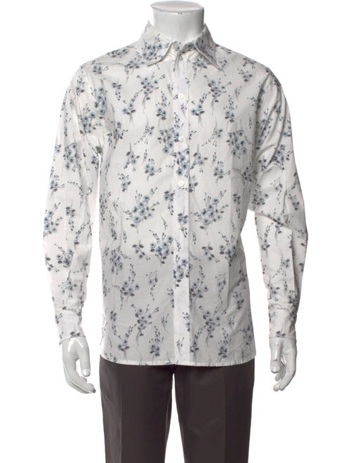 Marc Jacobs Floral Print Long Sleeve Dress Shirt