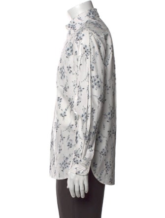 Marc Jacobs Floral Print Long Sleeve Dress Shirt