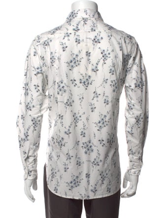 Marc Jacobs Floral Print Long Sleeve Dress Shirt