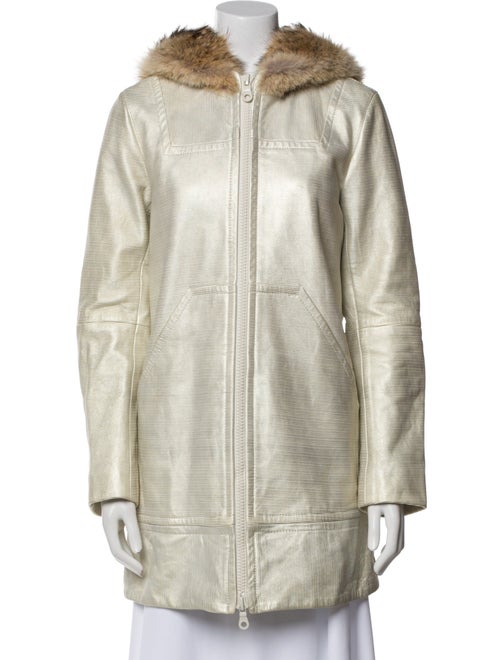 Marc Jacobs Leather Faux Fur Coat