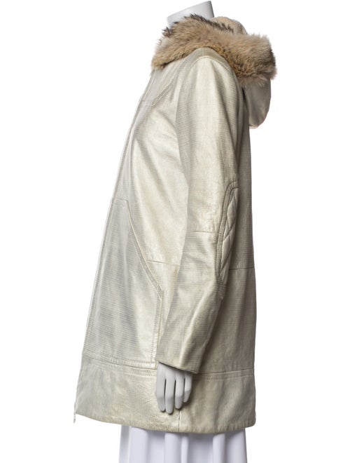 Marc Jacobs Leather Faux Fur Coat