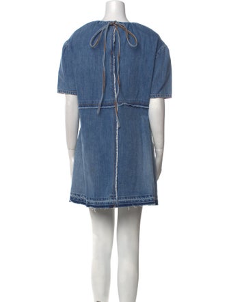 Marc Jacobs Crew Neck Mini Dress