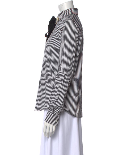 Marc Jacobs Striped Long Sleeve Button-Up Top
