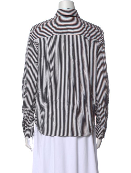 Marc Jacobs Striped Long Sleeve Button-Up Top