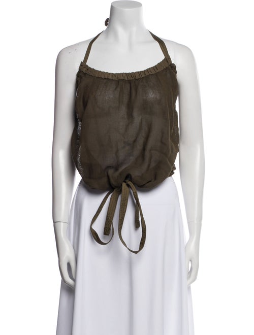 Marc Jacobs Halterneck Sleeveless Crop Top