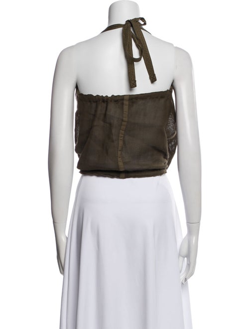 Marc Jacobs Halterneck Sleeveless Crop Top