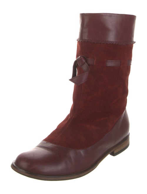 Marc Jacobs Suede Combat Boots