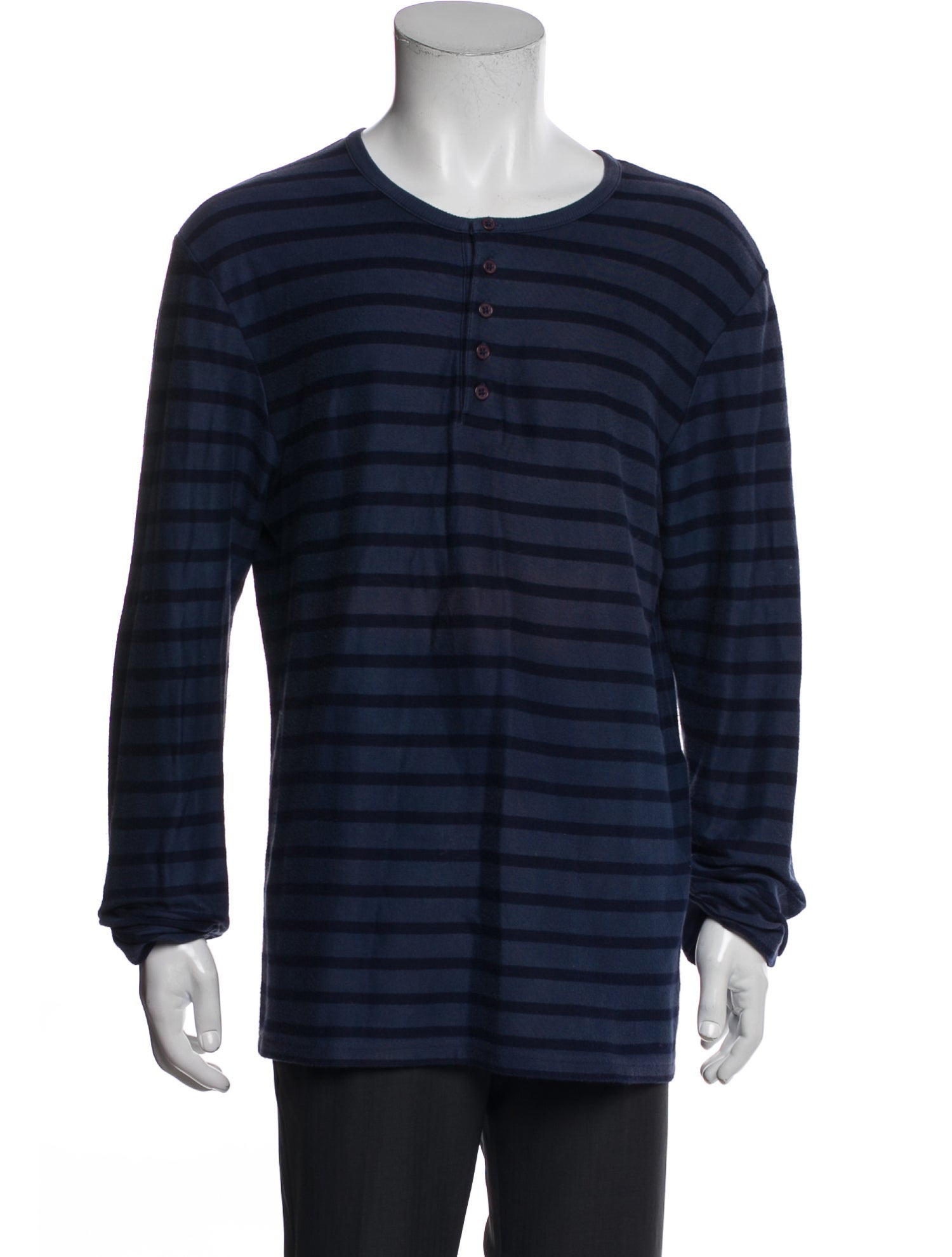 Marc Jacobs Striped Crew Neck Cardigan