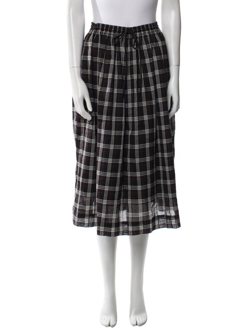 Marc Jacobs Plaid Print Midi Length Skirt