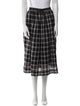 Marc Jacobs Plaid Print Midi Length Skirt