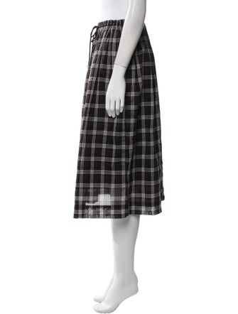 Marc Jacobs Plaid Print Midi Length Skirt