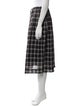 Marc Jacobs Plaid Print Midi Length Skirt
