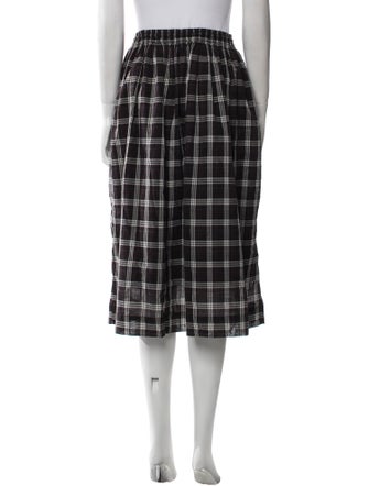 Marc Jacobs Plaid Print Midi Length Skirt