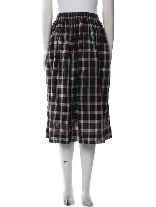 Marc Jacobs Plaid Print Midi Length Skirt