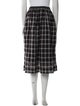 Marc Jacobs Plaid Print Midi Length Skirt