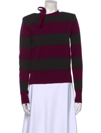 Marc Jacobs Striped Mock Neck Sweater