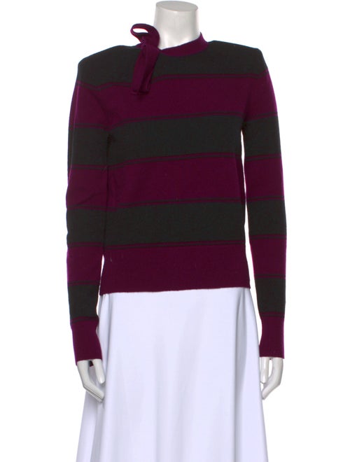 Marc Jacobs Striped Mock Neck Sweater
