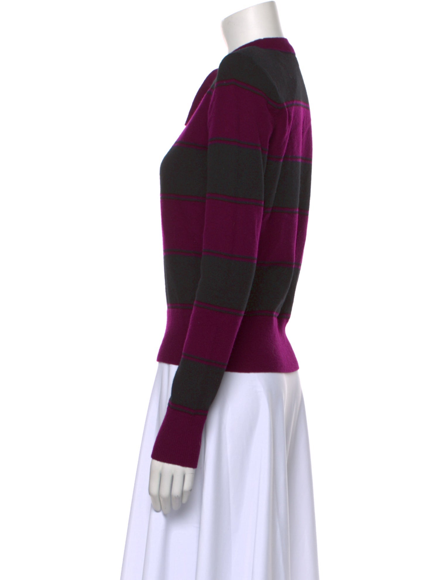 Marc Jacobs Striped Mock Neck Sweater