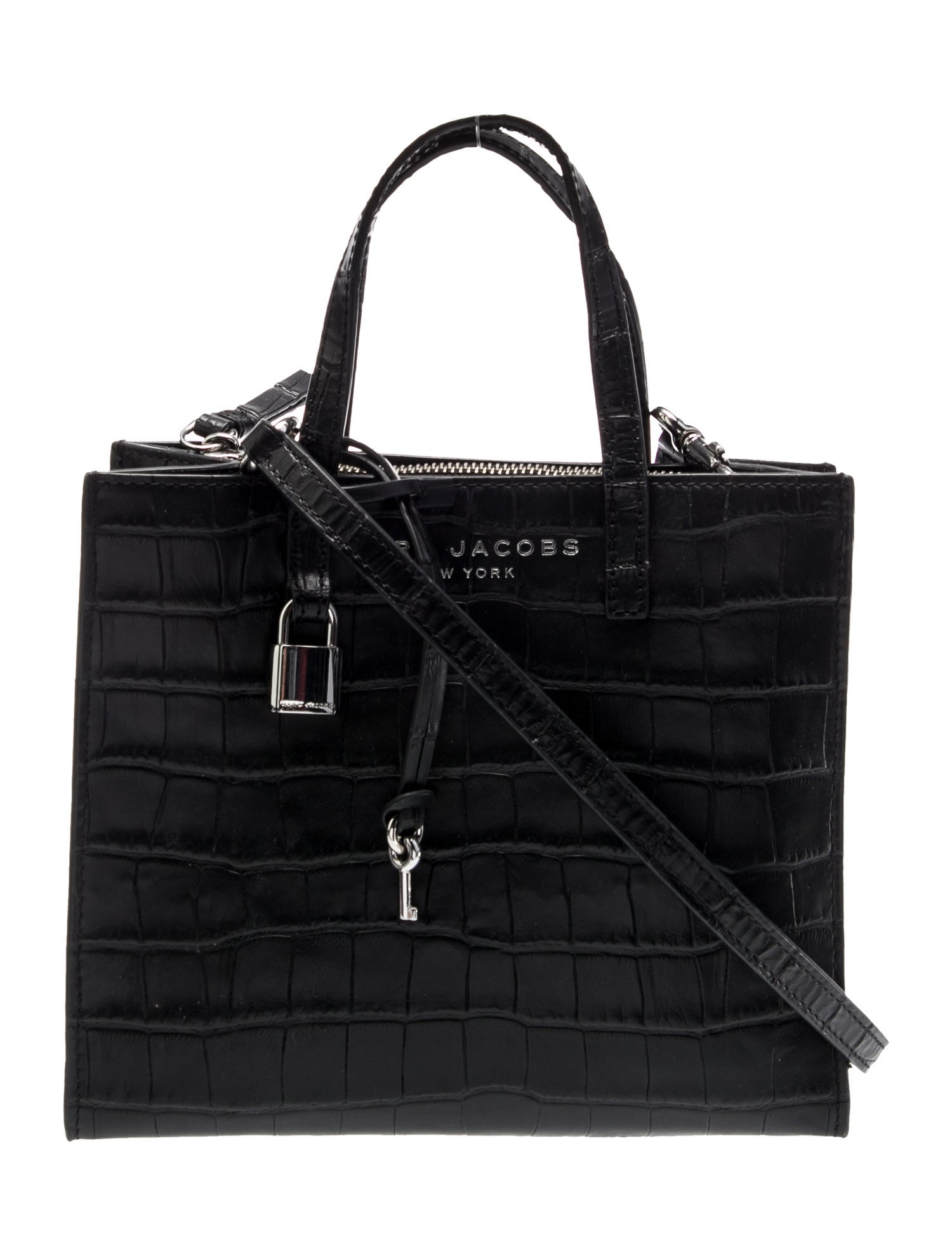 Marc Jacobs Embossed Leather Top Handle Bag