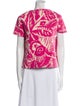 Marc Jacobs Printed Bateau Neckline T-Shirt