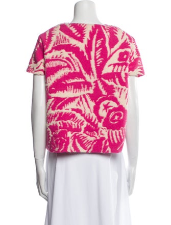 Marc Jacobs Printed Bateau Neckline T-Shirt