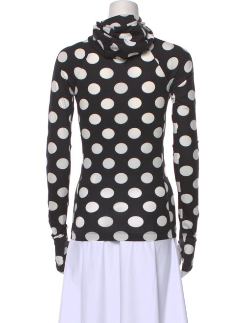 Marc Jacobs Polka Dot Print Mock Neck Sweatshirt