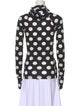 Marc Jacobs Polka Dot Print Mock Neck Sweatshirt
