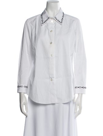 Marc Jacobs Three-Quarter Sleeve Button-Up Top