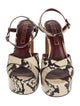 Marc Jacobs Python Animal Print Slingback Pumps