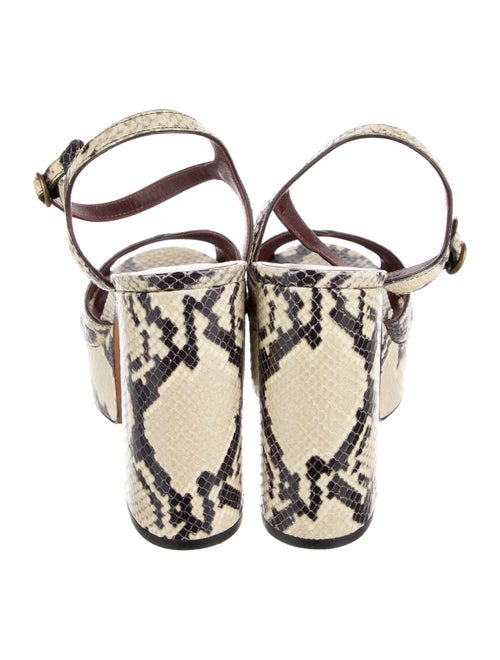 Marc Jacobs Python Animal Print Slingback Pumps