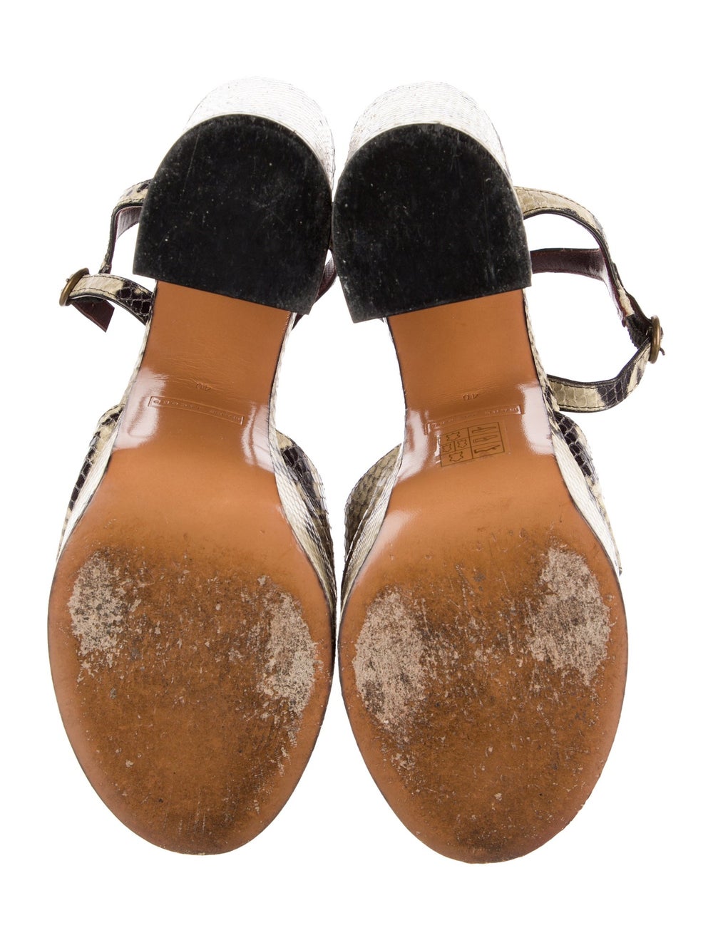 Marc Jacobs Python Slingback Pumps Neutrals Anima… - image 5