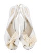 Marc Jacobs Leather Bow Accents Slingback Sandals