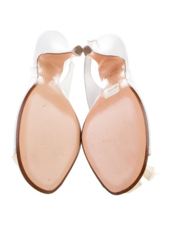 Marc Jacobs Leather Bow Accents Slingback Sandals