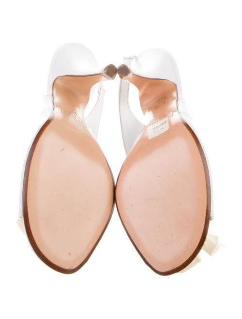 Marc Jacobs Leather Bow Accents Slingback Sandals