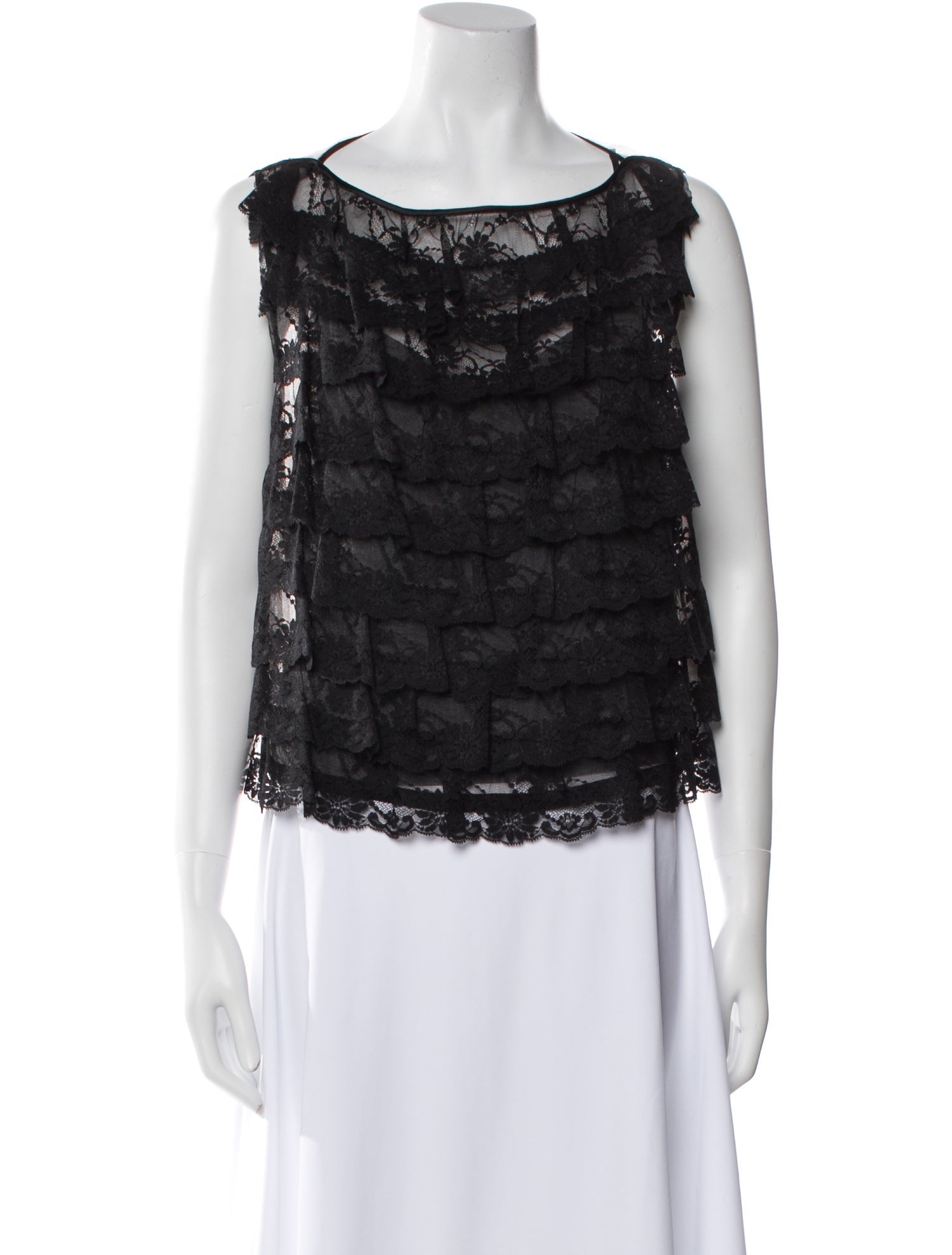 Marc Jacobs Bateau Neckline Sleeveless Blouse