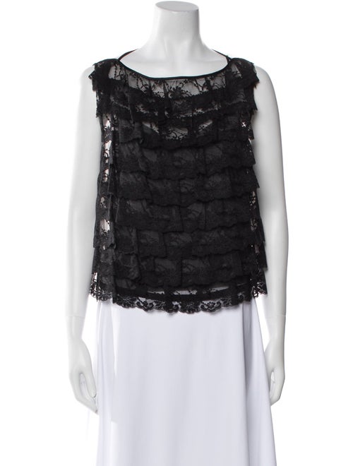 Marc Jacobs Bateau Neckline Sleeveless Blouse