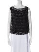 Marc Jacobs Bateau Neckline Sleeveless Blouse