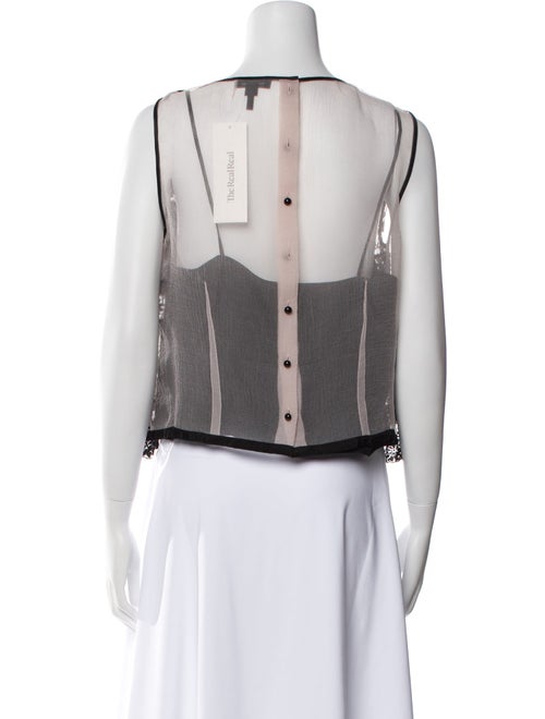 Marc Jacobs Bateau Neckline Sleeveless Blouse