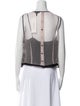 Marc Jacobs Bateau Neckline Sleeveless Blouse