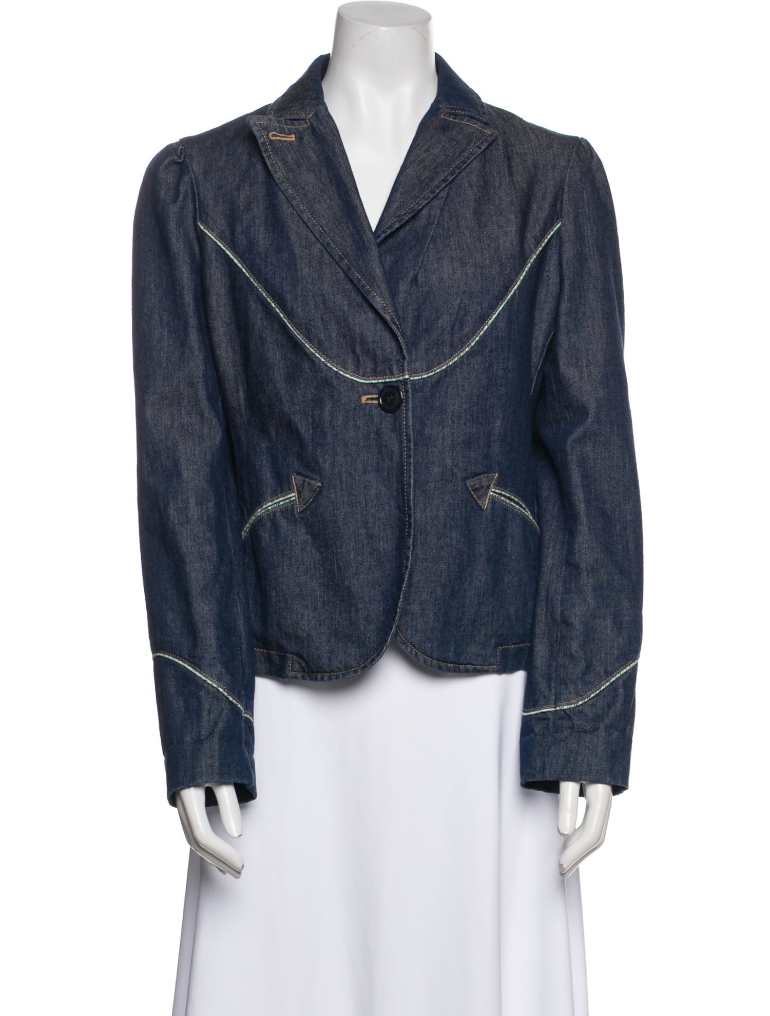 Marc Jacobs Striped Denim Jacket