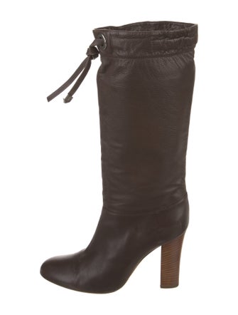 Marc Jacobs Leather Lace-Up Boots