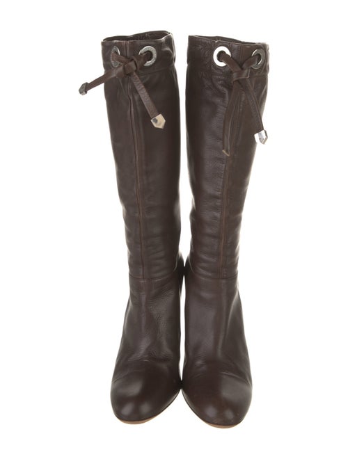 Marc Jacobs Leather Lace-Up Boots
