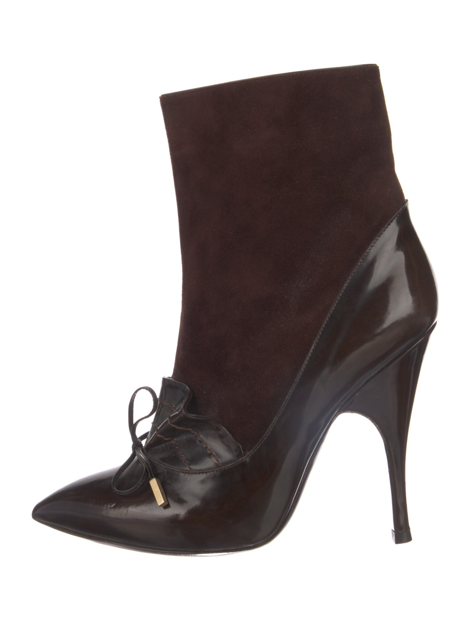 Marc Jacobs Suede Bow Accents Boots