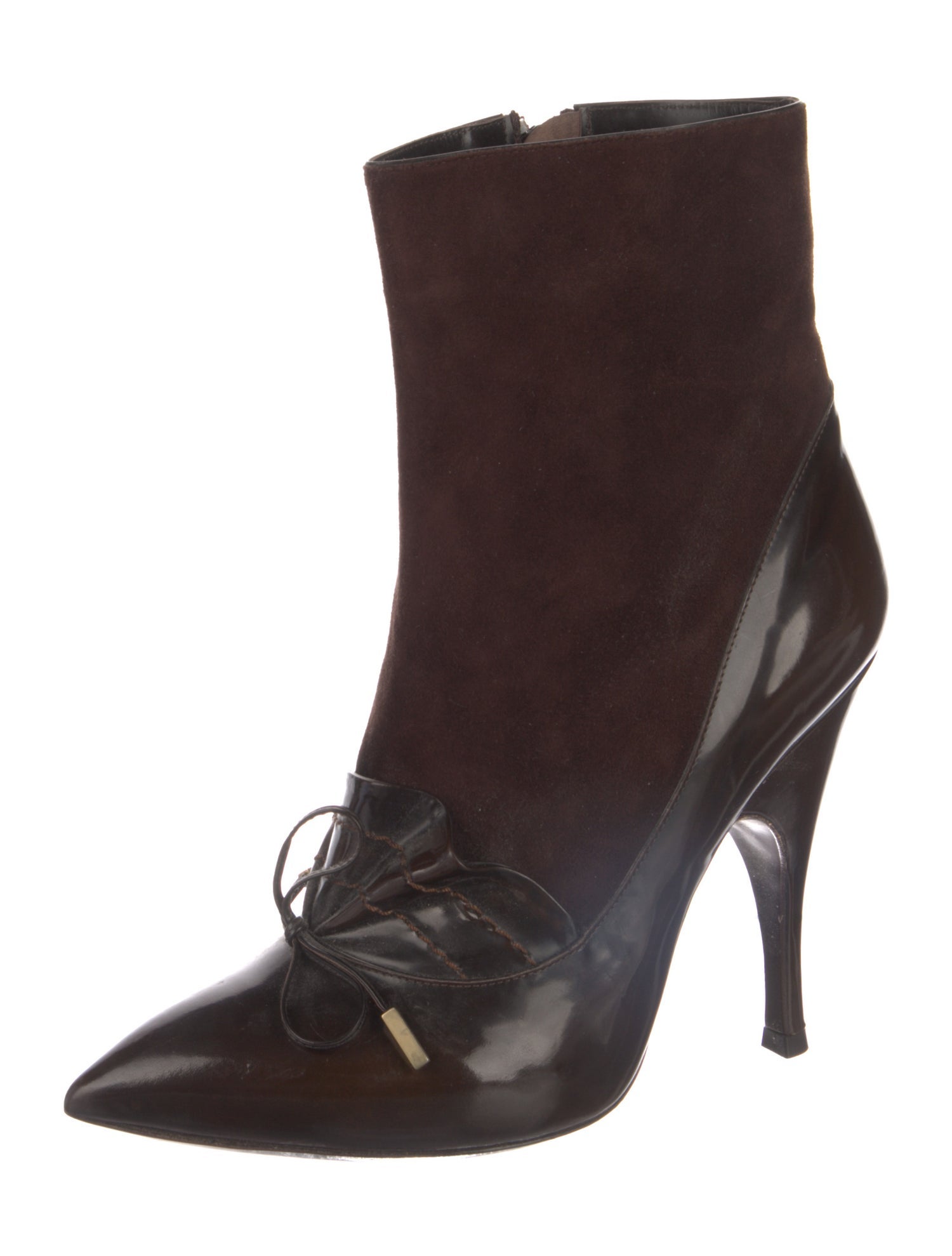 Marc Jacobs Suede Bow Accents Boots